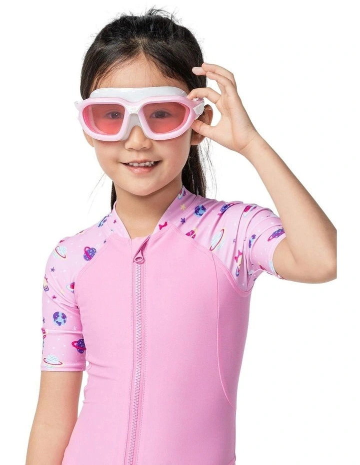 Decathlon | Pool Mask - Swimming - Active Size S Tinted Lenses - Pink / White image 1