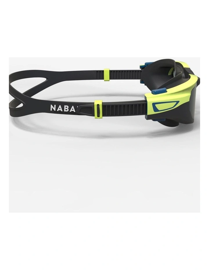 Decathlon | Swimming goggles SPIRIT - Smoked lenses - Size small - Black yellow image 2