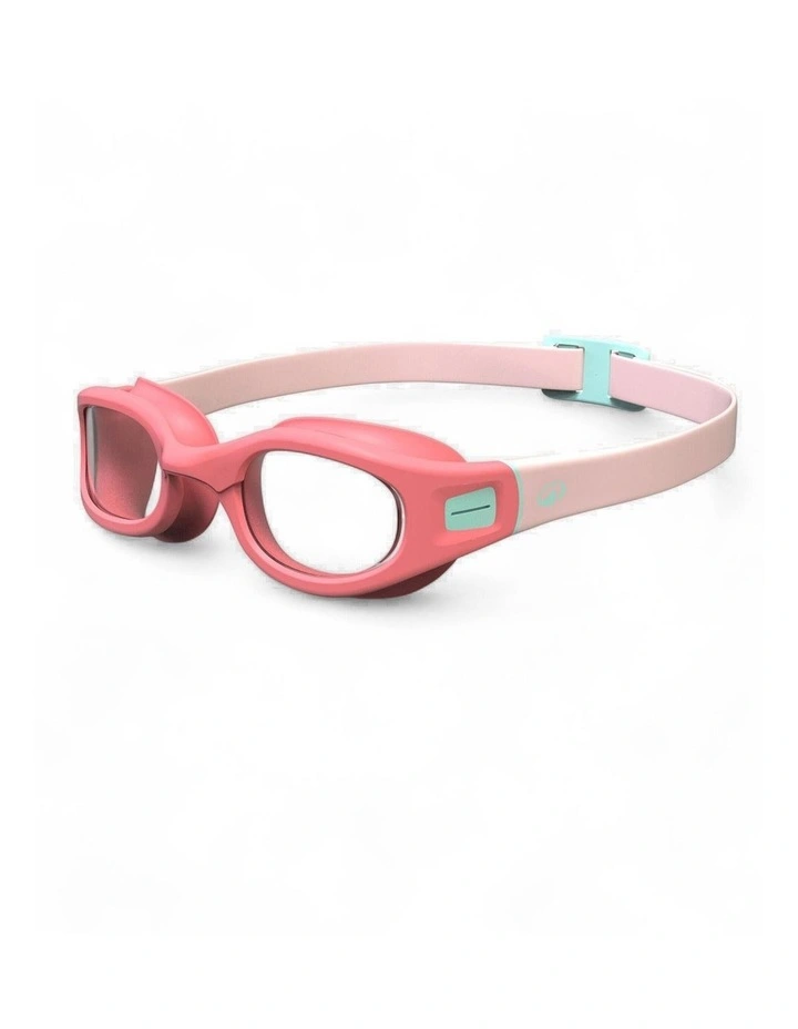 Decathlon | Swimming goggles SOFT - Clear lenses - Size small - Pink turquoise image 1