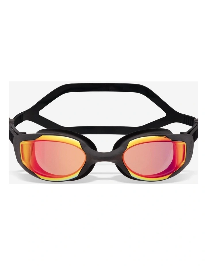 Decathlon | Swimming goggles, Spirit mirror black orange image 1
