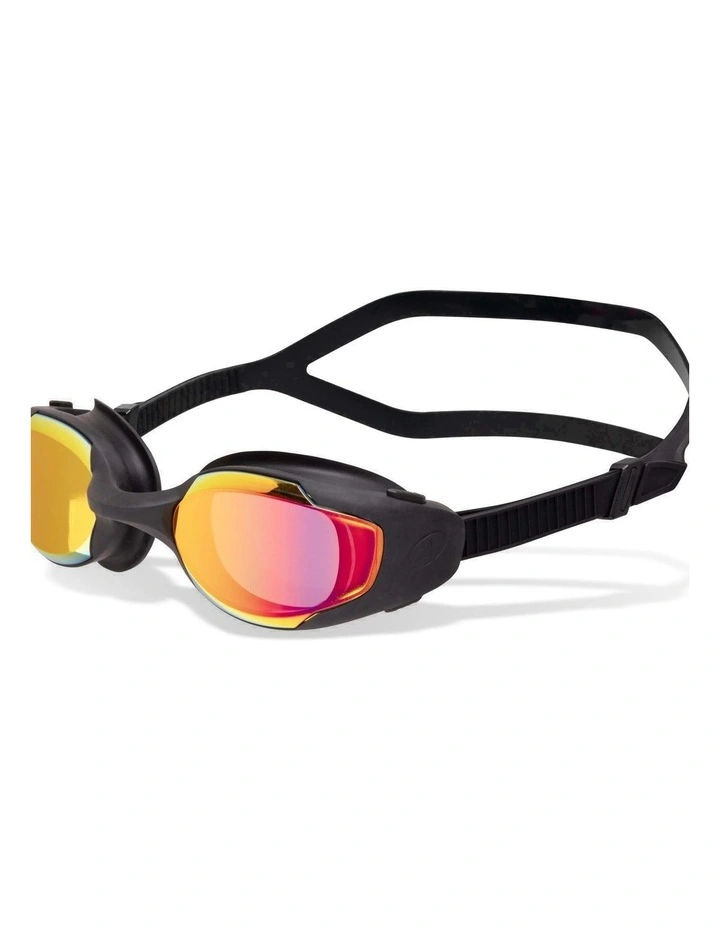 Decathlon | Swimming goggles, Spirit mirror black orange image 2