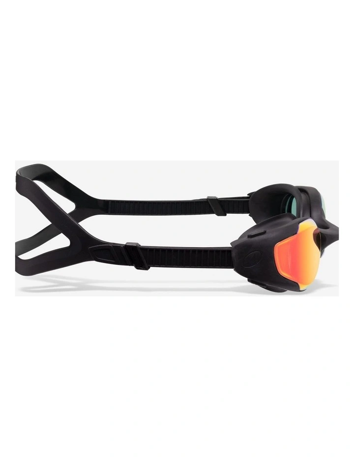 Decathlon | Swimming goggles, Spirit mirror black orange image 3