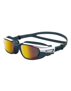 SPIRIT 500 KIDS / JR SWIMMING GOGGLES MIRROED LENSES - Yellow / White Turquoise