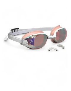 Decathlon | Swimming goggles BFIT - Mirror lenses - One size - White pink
