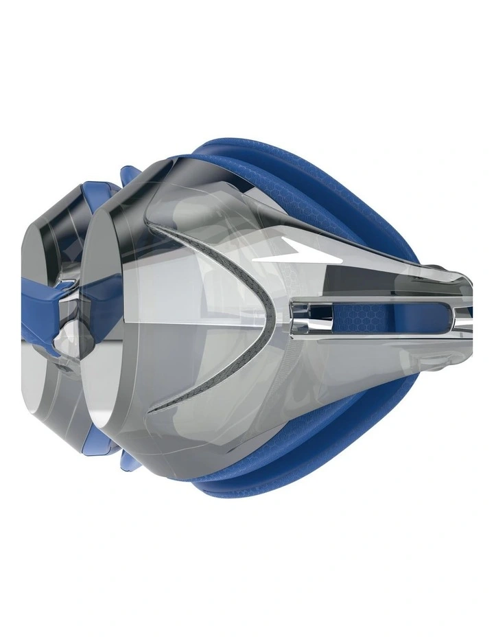 Decathlon | Speedo Vanquisher 3.0 Mirrored Goggle - Team Blue/Steel/Silver Mirror image 3