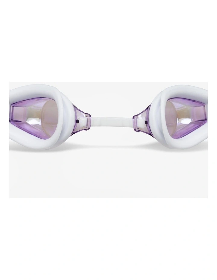 Decathlon | Nabaiji Swimming Goggles Ama Mirror Lens White Purple image 2