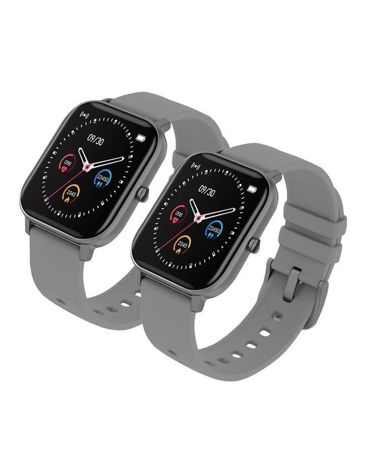 SOGA 2X Waterproof Fitness Smart Watch Heart Rate Tracker P8 Grey image 1