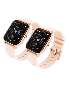 SOGA 2X Waterproof Fitness Smart Watch Heart Rate Tracker P8 Gold