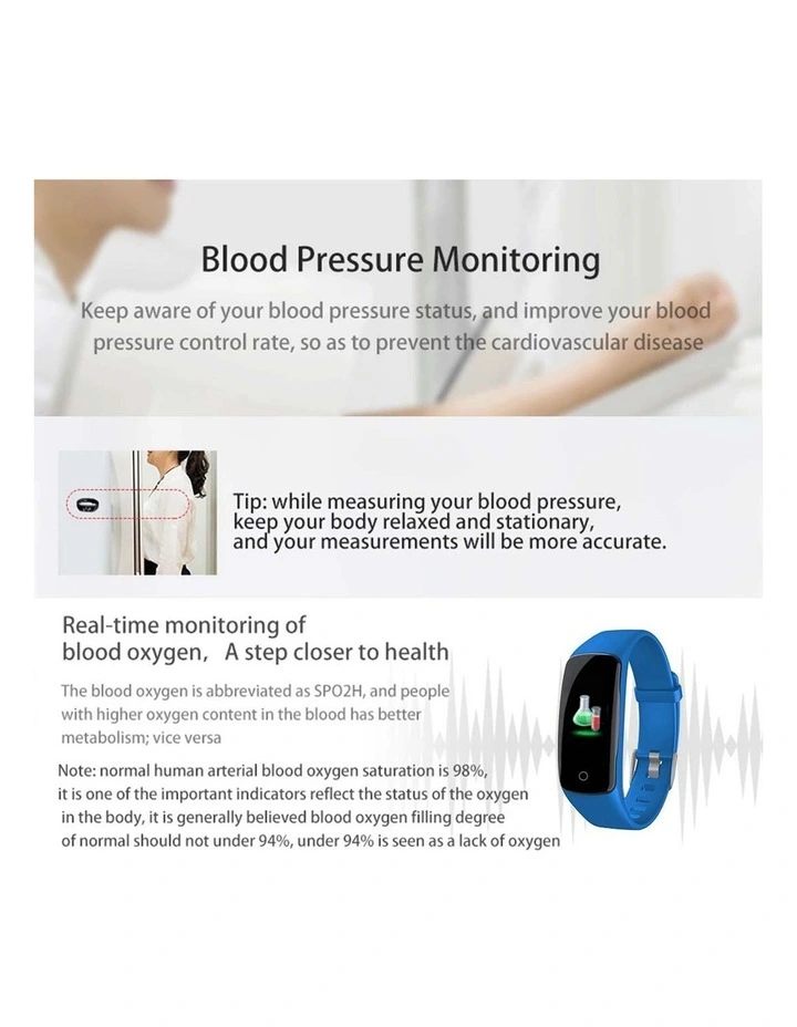 SOGA Blue Fitness Tracker Watch image 7