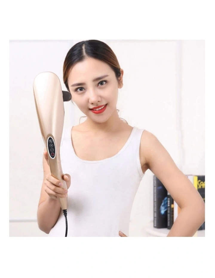 SOGA 2 Pack 6-Head Handheld Body Massagers with Curved Handles - Champagne image 7