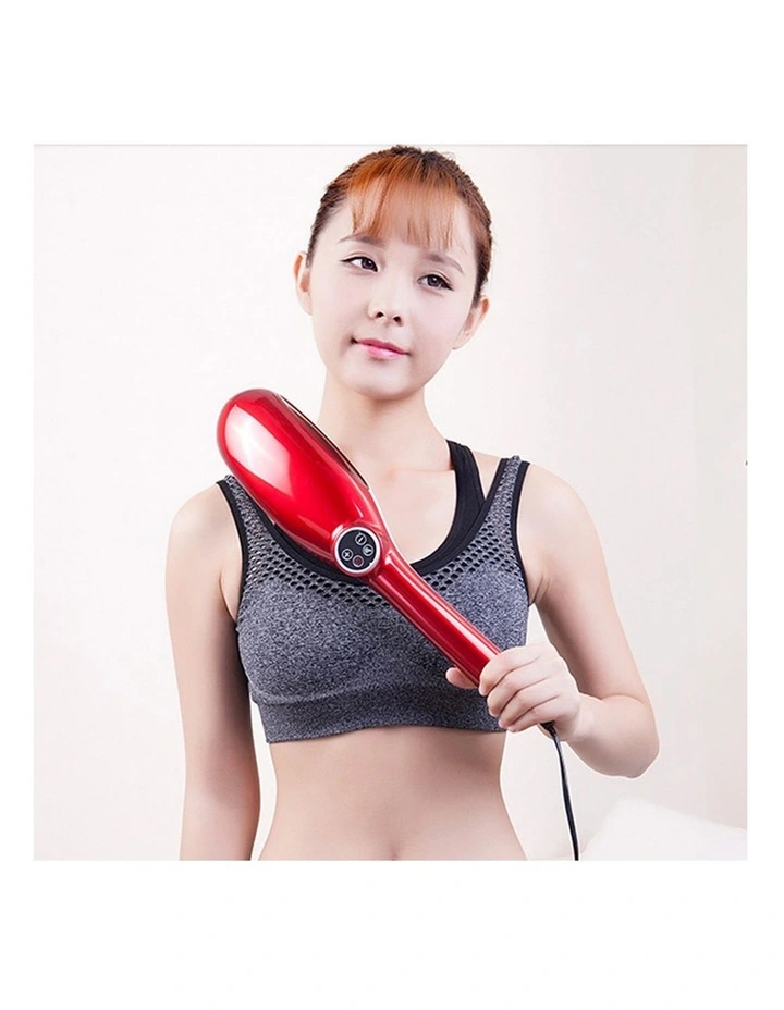 SOGA 2 Pack 6-Head Handheld Body Massagers - Red image 5