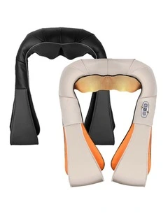 SOGA 2 Pack Electric Neck and Shoulder Massagers with Heat - Black and White