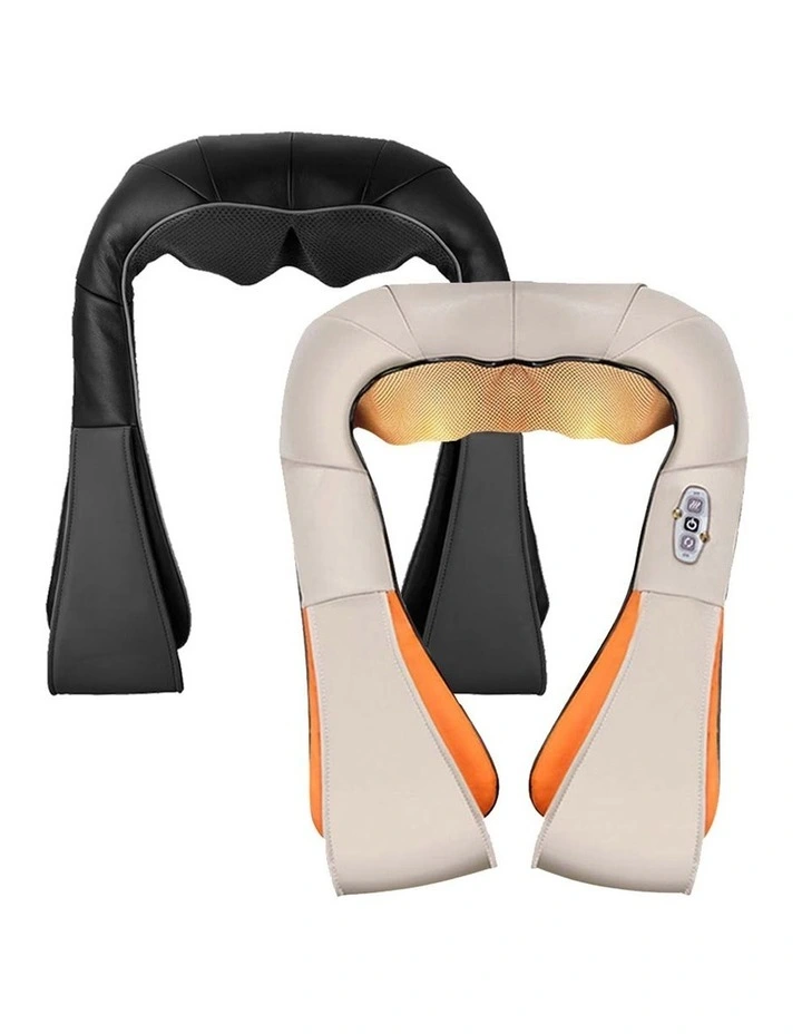 SOGA 2 Pack Electric Neck and Shoulder Massagers with Heat - Black and White image 1