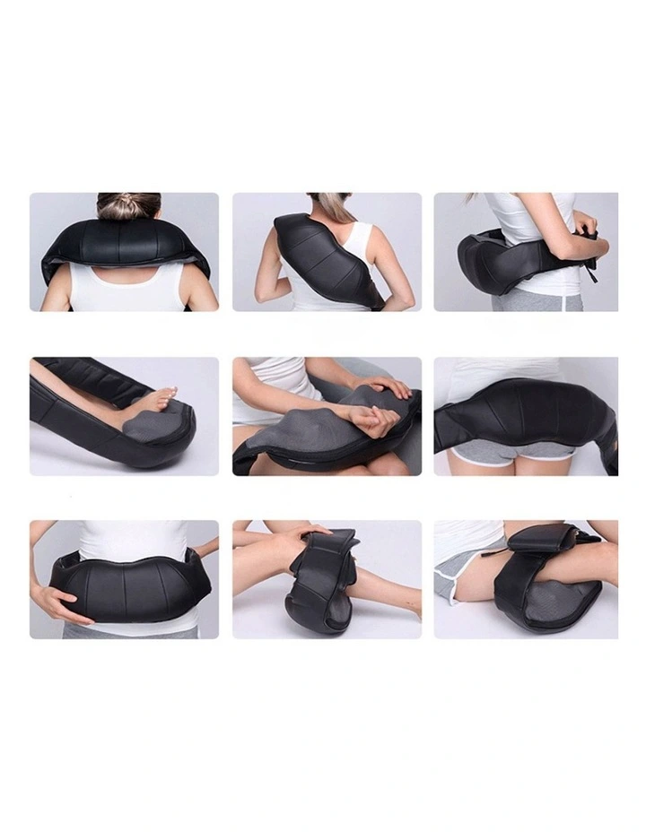 SOGA 2 Pack Electric Neck and Shoulder Massagers with Heat - Black and White image 3