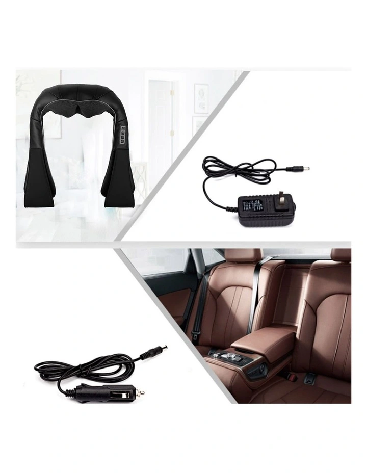 SOGA 2 Pack Electric Neck and Shoulder Massagers with Heat - Black and White image 4