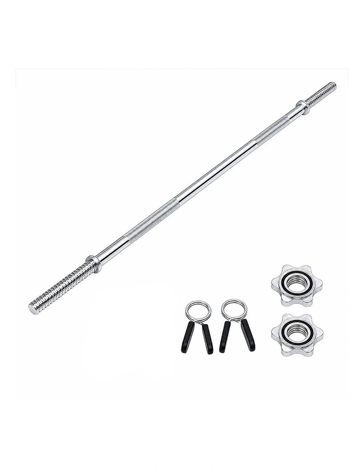 Levede 140cm Weight Lifting Bar Standard Barbell Home Gym Fitness Steel 480LB image 1