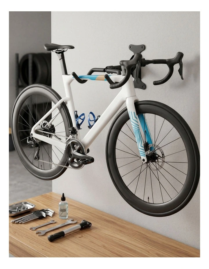 Monvelo Bike Stand Wall Mount Parking Rack Bicycle Retractable Storage Hook image 7