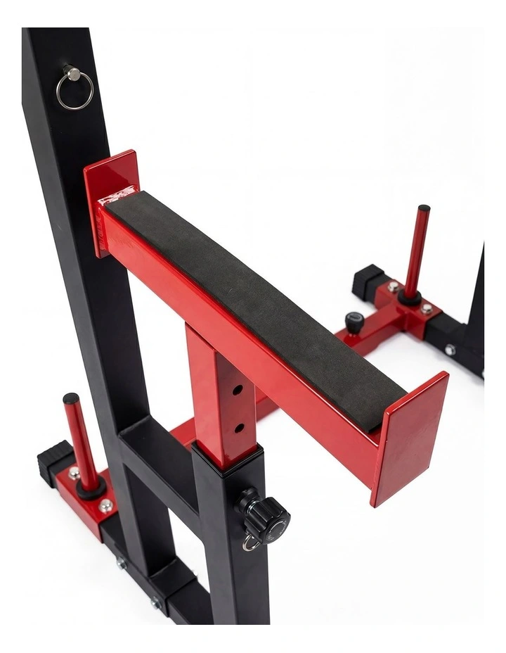 Centra Adjustable Squat Rack Barbell Stand Press Dip Station Home Gym 250KG image 5