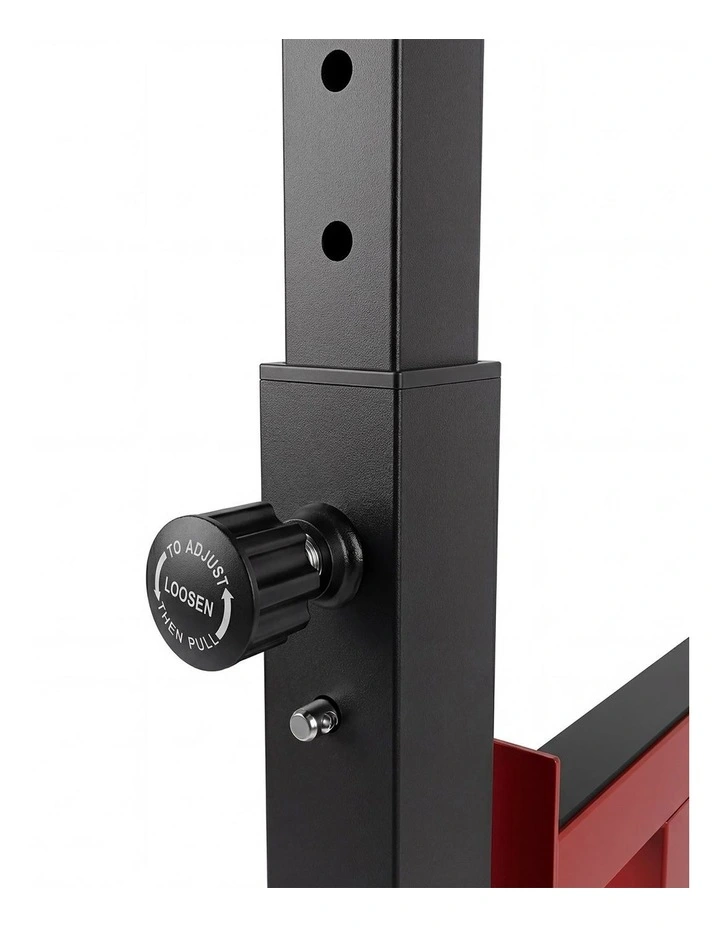 Centra Adjustable Squat Rack Barbell Stand Press Dip Station Home Gym 250KG image 6