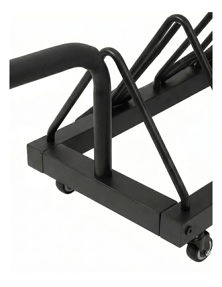 Centra Horizontal Bumper Plate Rack with Wheels Barbell Weight Storage Holder image 5
