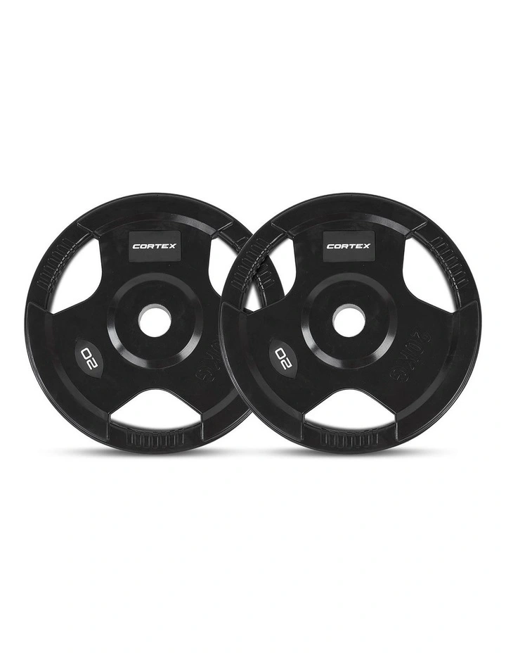 LSG GRK200 with FID Bench, 90kg Olympic Weights - Barbell and Rubber Tri-Grip Plates image 6