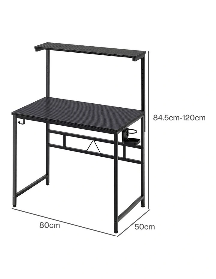 Levede Gaming Table Spacious Wear Resistan Stable Computer Desk Earphone Hook image 3
