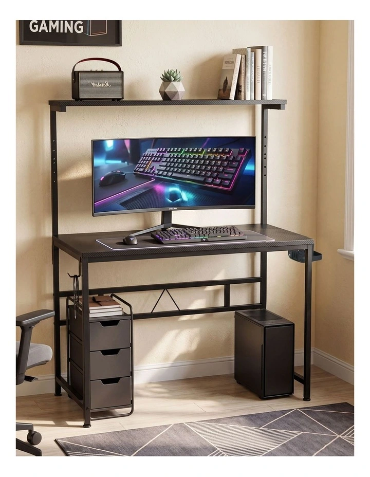 Levede Gaming Table Spacious Wear Resistan Stable Computer Desk Earphone Hook image 7