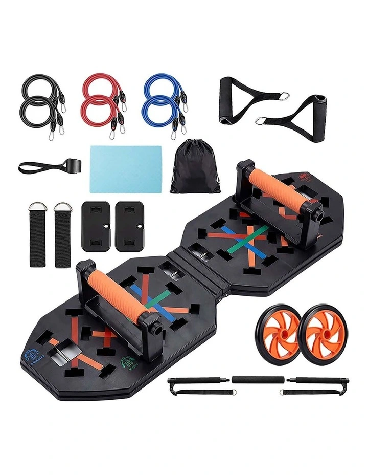 Centra Push Up Board Rack Stand Grip Bar Handle Muscle Train Gym Workout Fitness image 1