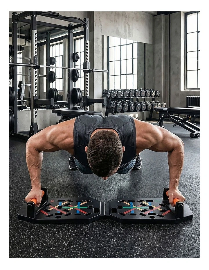 Centra Push Up Board Rack Stand Grip Bar Handle Muscle Train Gym Workout Fitness image 7