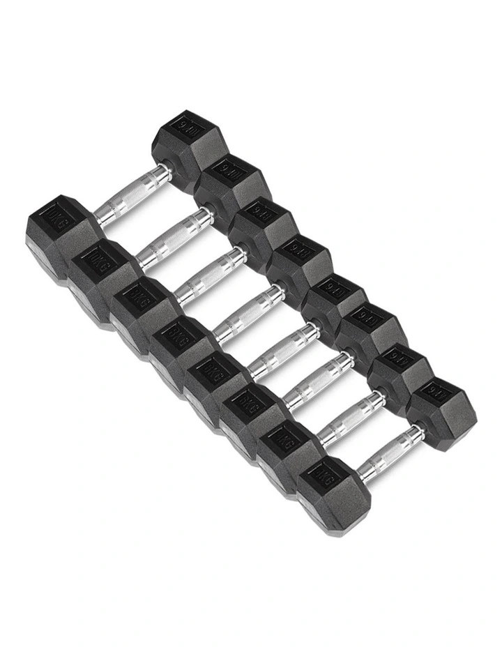CORTEX 56kg Hex Fixed Dumbbell Set (4, 6, 8, 10kg Pairs) image 1