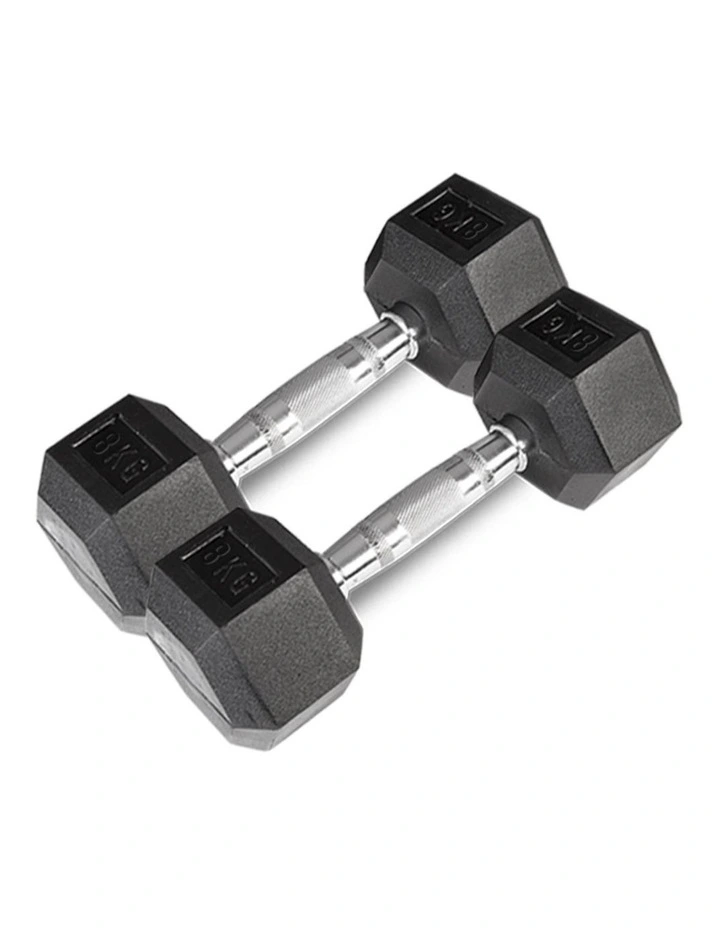 CORTEX 56kg Hex Fixed Dumbbell Set (4, 6, 8, 10kg Pairs) image 4