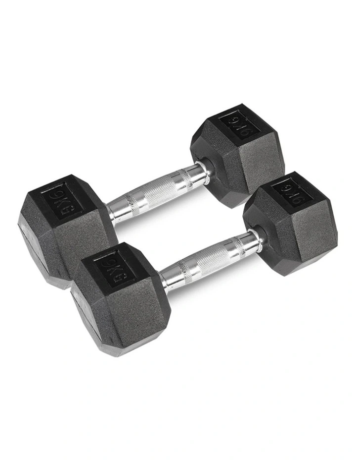 CORTEX 9kg Hex Dumbbell (Pair) image 1