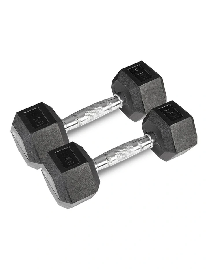 CORTEX 10kg Hex Dumbbell (Pair) image 1