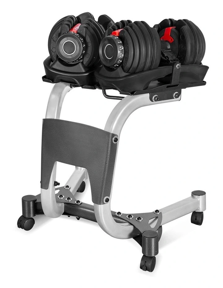 LSG 52.5lbs Adjustable Dumbbell Pair with Stand image 1