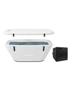 ReGen8 370L PolarChill Cold Plunge Ice Bath with T2S Chiller Unit (White)