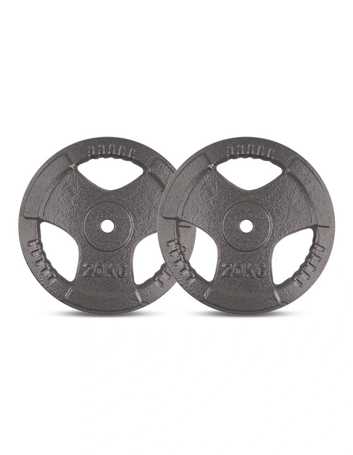CORTEX 20kg Tri-Grip Standard Plate 25mm (Pair) image 1
