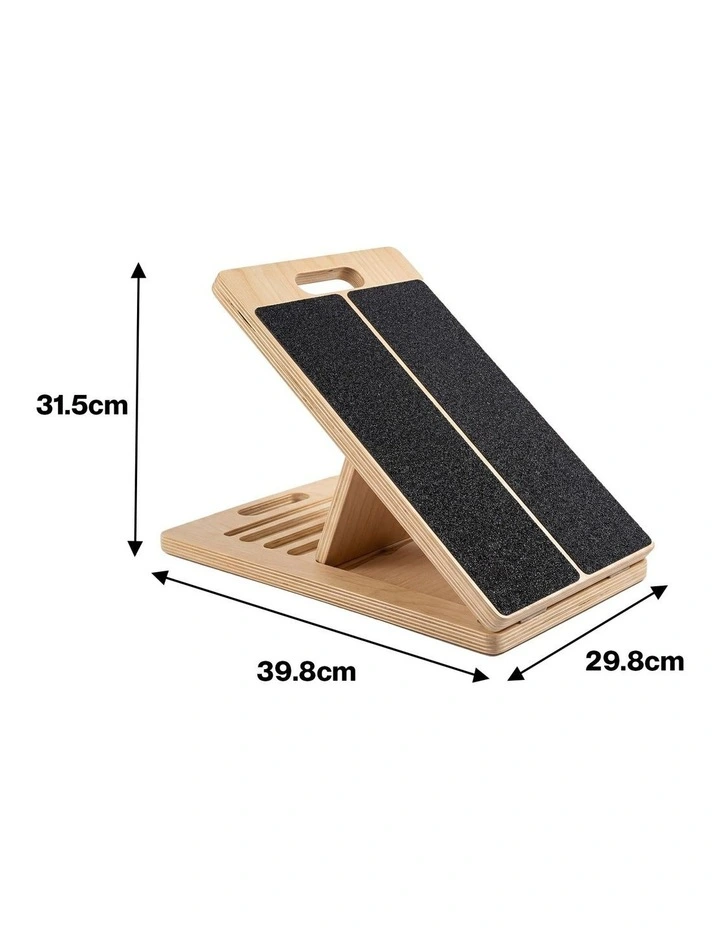 Centra Adjustable Wooden Slant Board Professional Incline Calf Stretcher Workout image 3
