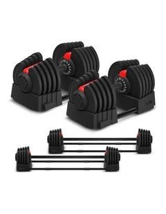 CORTEX Revolock V2 80kg Pair Set Adjustable Steel Dumbbell Barbell All-in-One