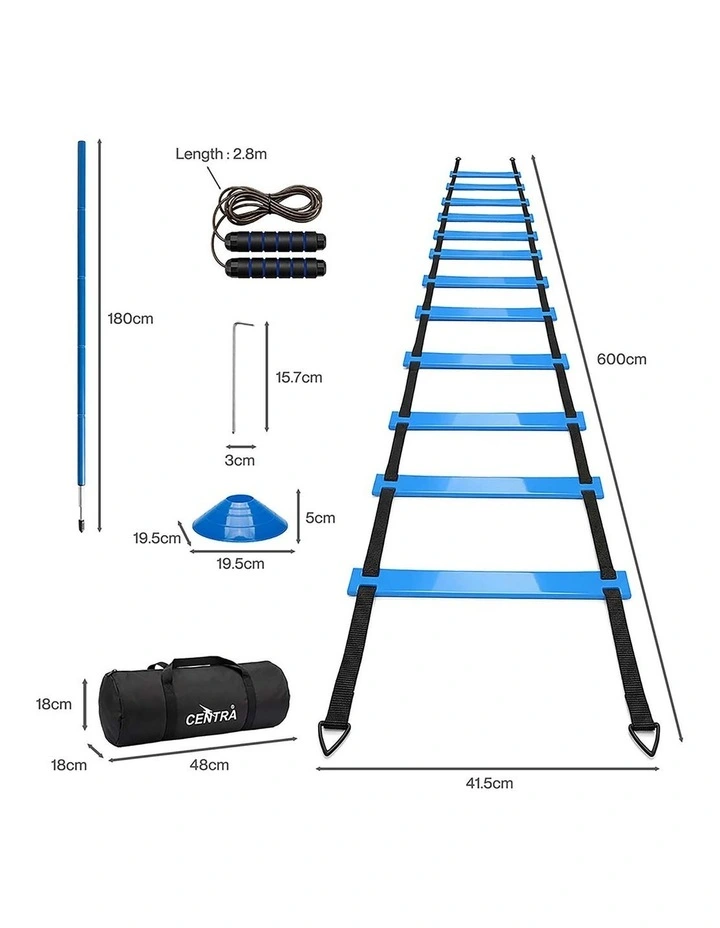 Centra Soccer Agility Training Poles Set Includes 6 Agility Poles Agility Ladder image 3