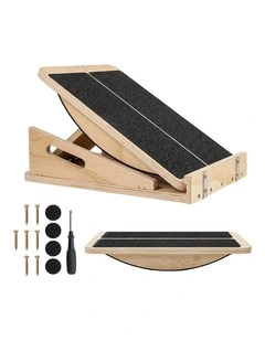 Centra 4-Level Adjustable Wooden Slant Board Professional Incline Calf Stretcher