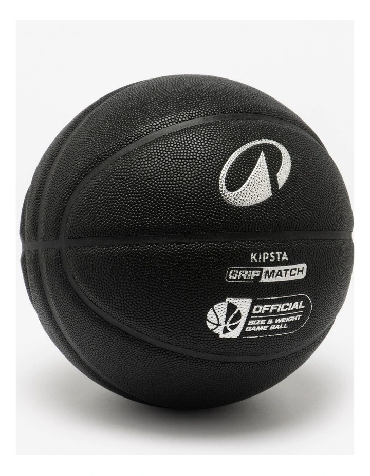 Decathlon | Size 7 Basketball Grip Match BT500X - Black/Silver image 3