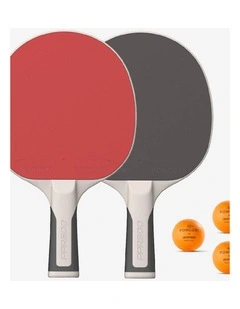 Decathlon | Pongori Set Of Durable Table Tennis Bats   3 Balls Set Ppr