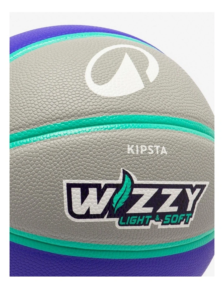 Decathlon | Tarmak Size 5 Basketball Wizzy K900 - Grey/purple image 3