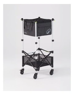 Decathlon | Adjustable Rolling Tennis and Padel Ball Cart - Black