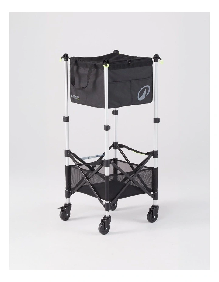 Decathlon | Adjustable Rolling Tennis and Padel Ball Cart - Black image 1