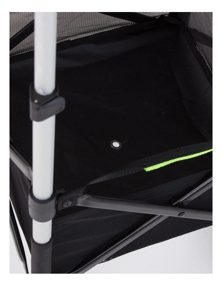 Decathlon | Adjustable Rolling Tennis and Padel Ball Cart - Black image 4