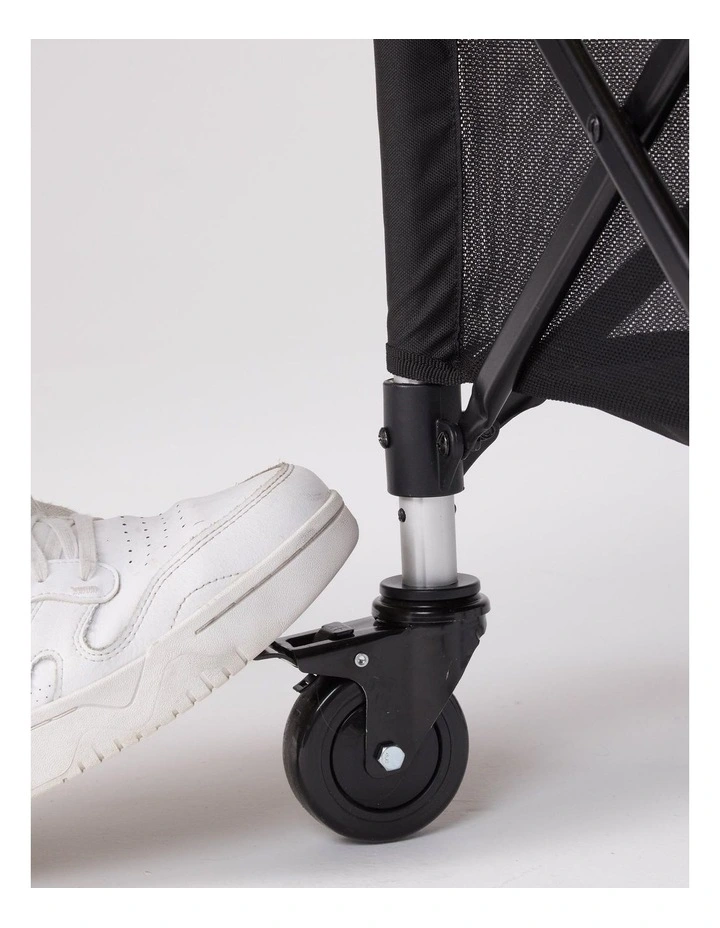 Decathlon | Adjustable Rolling Tennis and Padel Ball Cart - Black image 6