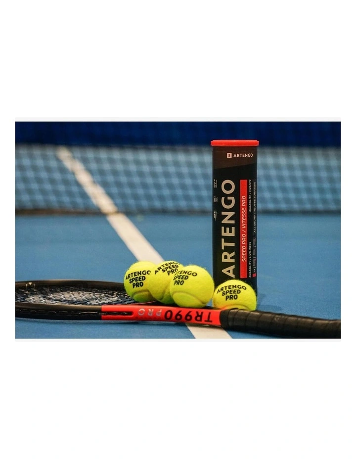 Decathlon | Tennis Ball TB930 Speed 4-Pack - Yellow image 4