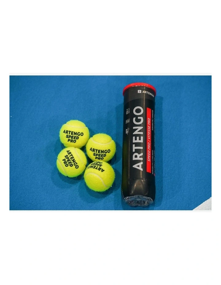 Decathlon | Tennis Ball TB930 Speed 4-Pack - Yellow image 7