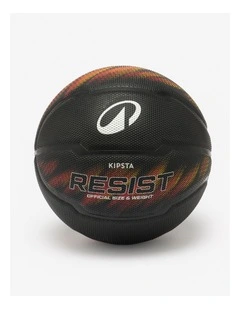 Decathlon | Size 5 Basketball Resist R500 - Black/Orange
